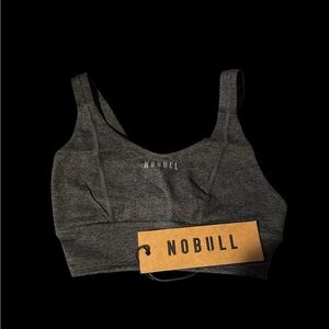NOBULL Charcoal Wide Band Sports Bra